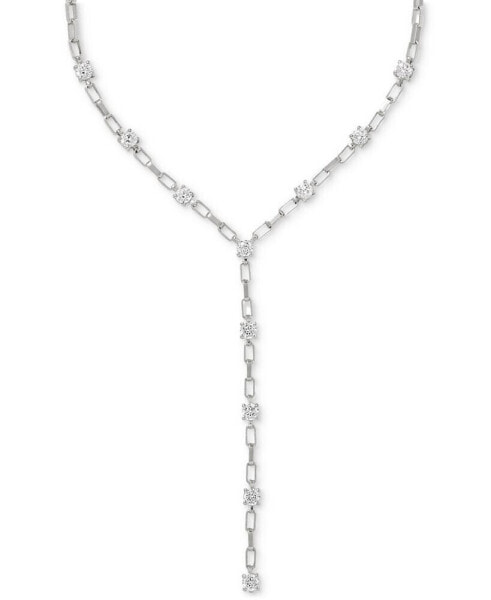 Lexi Crystal Lariat Necklace, 19"