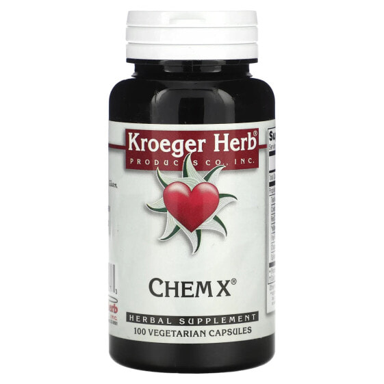 Витаминные капсулы Kroeger Herb Co Chem X, 100 штук