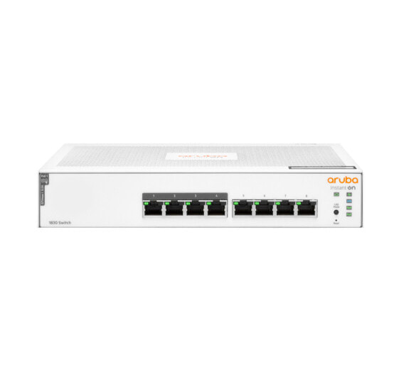 HPE Instant On 1830 8G 4p Class4 PoE 65W - Managed - L2 - Gigabit Ethernet (10/100/1000) - Power over Ethernet (PoE) - Rack mounting - 1U