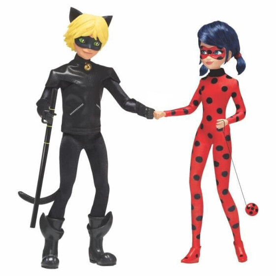Куклы модельные Bandai Чудесные Ladybug и Кот Нуар (дуэт, 26 см)