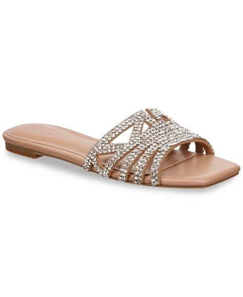 Women's Tianah Embellished Flat Sandals, Created for Macy's