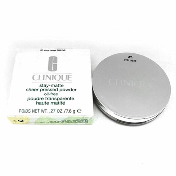 Компактные пудры Stay-Matte Clinique Face Powders Аппликатор порошкообразный Женщина Унисекс (7,6 g)