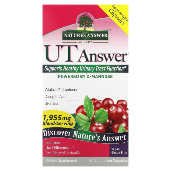 Витамины Nature's Answer "UT Answer", 1,955 мг, 90 капсул (651,66 мг на капсулу)