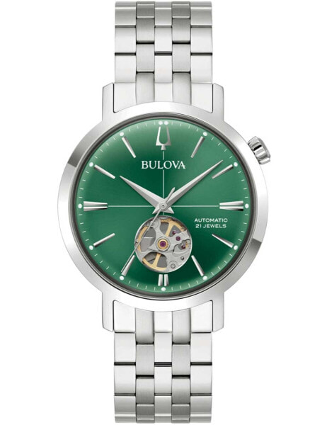 Bulova 96A319 Mens Watch Aerojet Automatic 38mm 3ATM