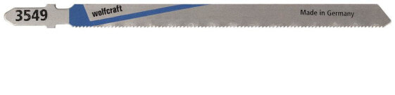 Wolfcraft 3549000 - Jigsaw blade - Aluminum - Non-ferrous metal - Steel - High-Speed Steel (HSS) - Blue,Stainless steel - 11 cm - 1.2 mm