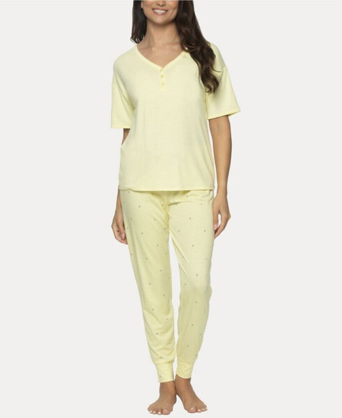 Women's Jessie 2 Pc. Jersey Knit Lounge Set