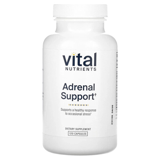 Поддержка адреналов, 120 капсул Vital Nutrients