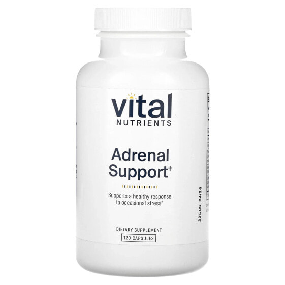 Vital Nutrients, Поддержка надпочечников, 120 капсул