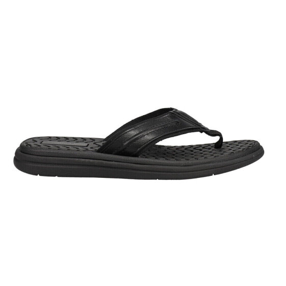 London Fog Anthony Flip Flops Mens Black Casual Sandals CL30375M-B