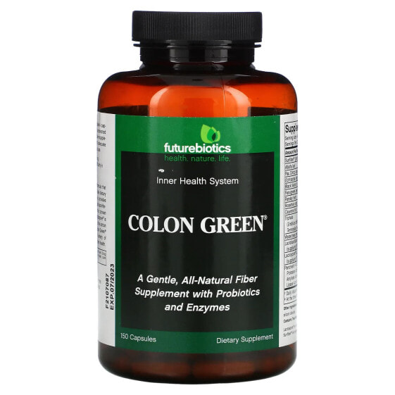Пищевая добавка Futurebiotics Colon Green, 150 капсул