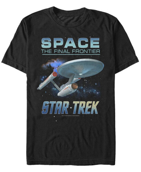 Star Trek Men's The Original Series Space The Final Frontier Short Sleeve T-Shirt