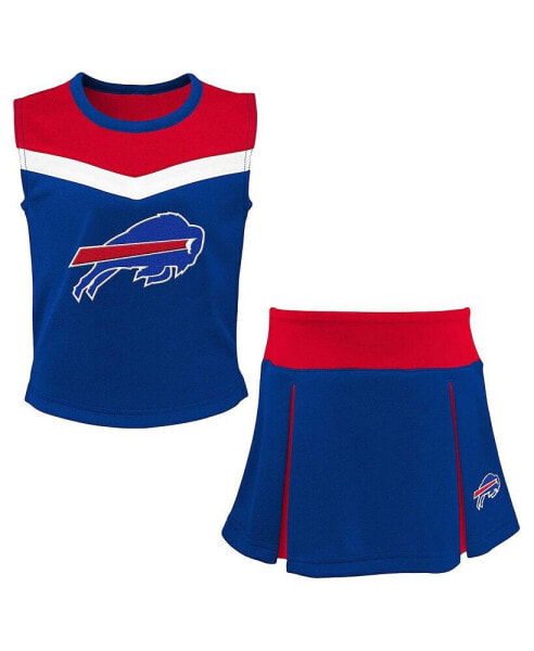 Big Girls Royal Buffalo Bills Spirit Two-Piece Cheerleader Set