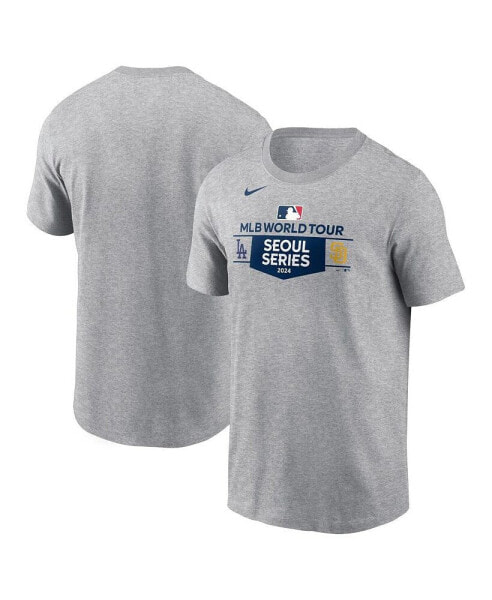 Men's Heather Gray 2024 MLB World Tour: Seoul Series Matchup T-shirt