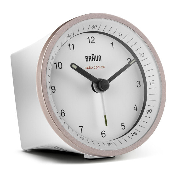 Braun BC07 - Quartz alarm clock - Round - Pink - White - Analog - Battery - AA