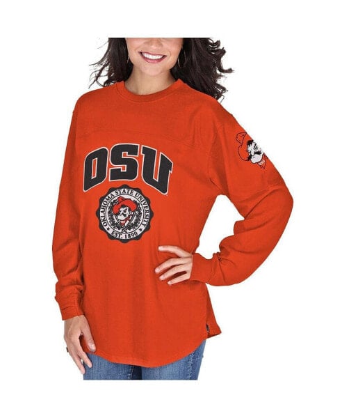 Women's Orange Oklahoma State Cowboys Edith Long Sleeve T-shirt