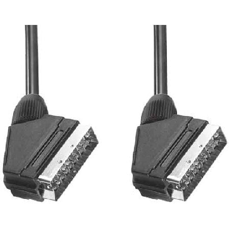 E&P VC 830 U/10 - 10 m - SCART (21-pin) - SCART (21-pin) - Black - Male/Male