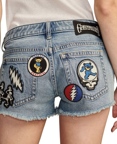 Women's Grateful Dead Patched Low Rise Shorts