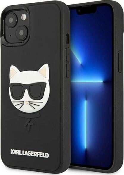 Karl Lagerfeld Karl Lagerfeld KLHCP13SCH3DBK 13 mini 5,4" czarny/black hardcase 3D Rubber Choupette