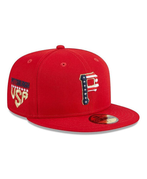 Men's Red Pittsburgh Pirates 2023 Fourth of July 59FIFTY Fitted Hat