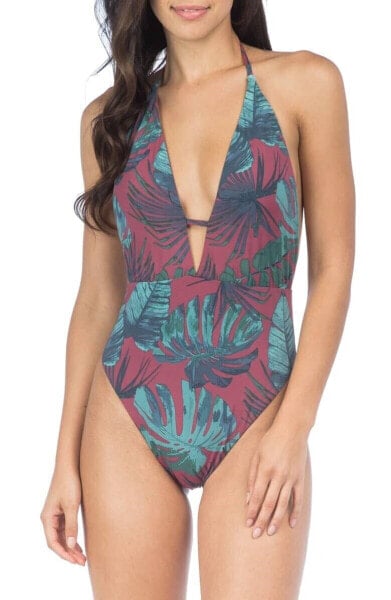 THE BIKINI LAB - Why Can't We Be Fronds One-Piece Swimsuit Sz. Large 149247