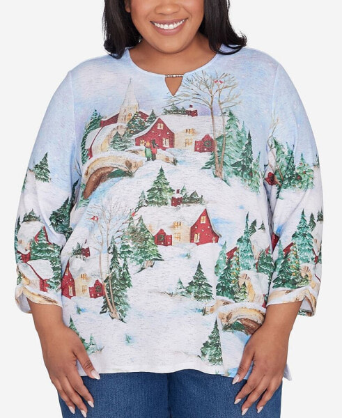 Plus Size Classic Winter Wonderland Top