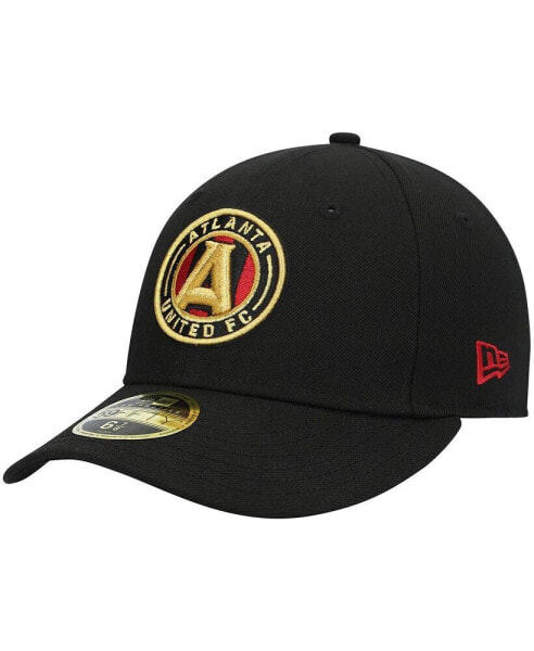 Men's Black Atlanta United FC Primary Logo Low Profile 59FIFTY Fitted Hat