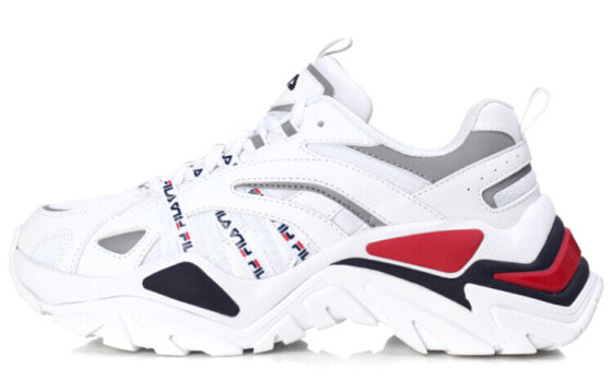 Fila 斐乐 鱼刺 复古厚底老爹鞋 白黑红 韩版 / Кроссовки Fila Daddy Shoes 1JM00800_125