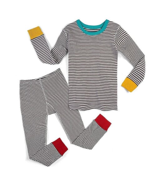 Kids Kids' Fair Trade 100% Organic Cotton Tight Fit Pajamas, 2-Piece Set