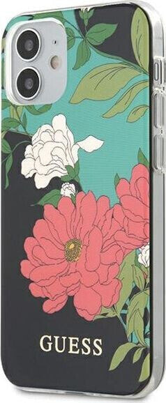 Guess Guess GUHCP12SIMLFL01 iPhone 12 mini 5,4 czarny/black N1 Flower Collection