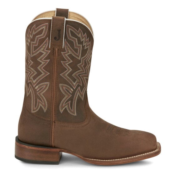 Ботинки мужские ковбойские Justin Boots Frontier 11 дюймов Wide Square Toe Brown