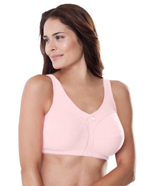 Plus Size Cotton Back-Close Wireless Bra