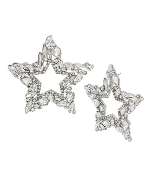 Серьги Betsey Johnson Stone Open Star