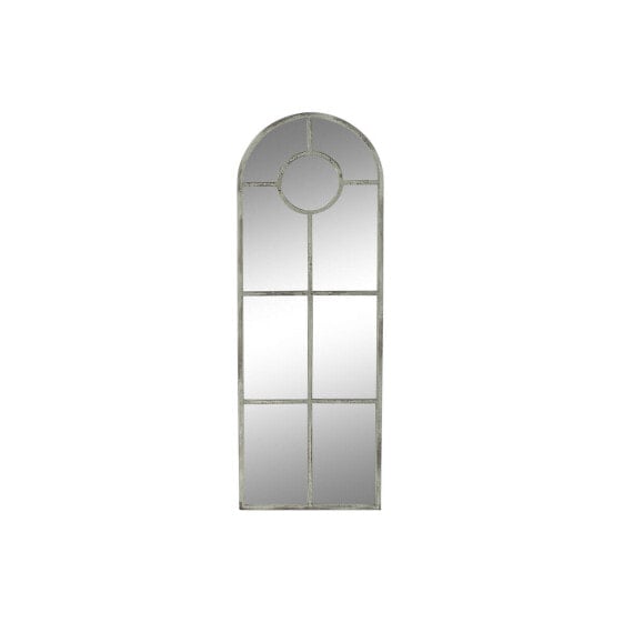 Настенное зеркало DKD Home Decor 42 x 2,5 x 122 cm Серый Металл Белый Vintage Окно