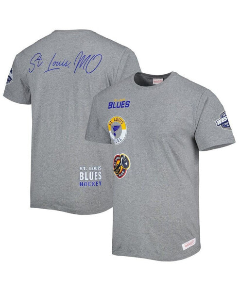 Men's Heather Gray St. Louis Blues City Collection T-shirt