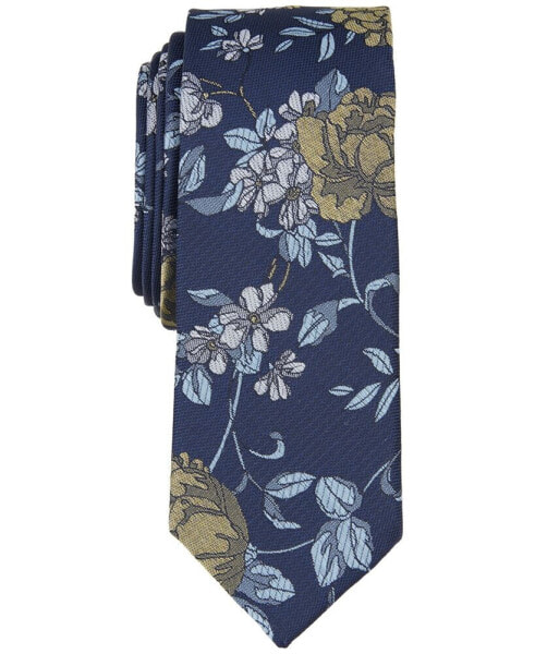 Men's Kenton Skinny Floral Tie, Created for Macy's