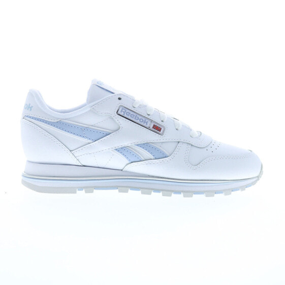 Reebok Classic Leather Clip V2 Womens White Leather Lifestyle Sneakers Shoes 6.5