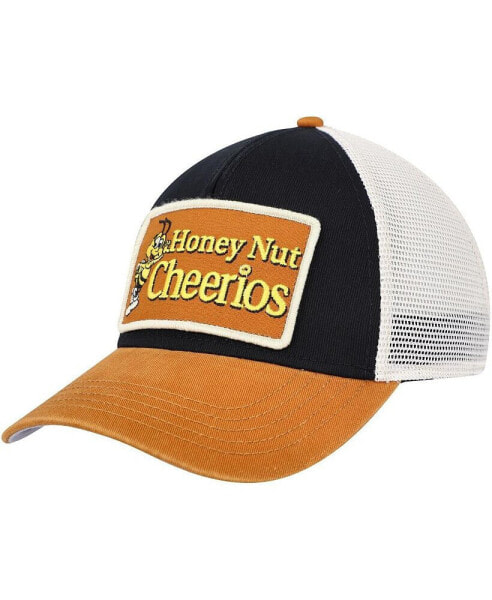 Men's Black, Cream Cheerios Valin Trucker Snapback Hat