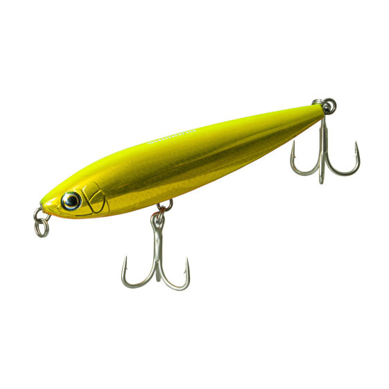 Shimano Gold Chartreuse CURRENT SNIPER WALK 110F SILENT Walkingbait (OT111QEG...