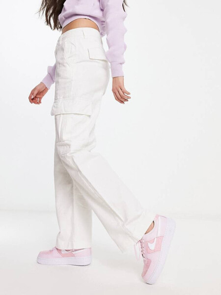 Cotton On loose cargo trouser in white