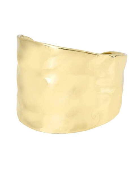 Gold Hammered Cuff Bracelet