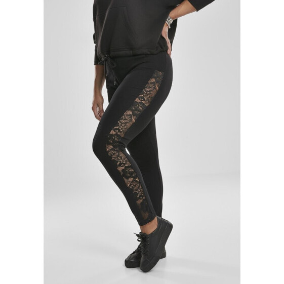 URBAN CLASSICS Leggings Striped Lace Big