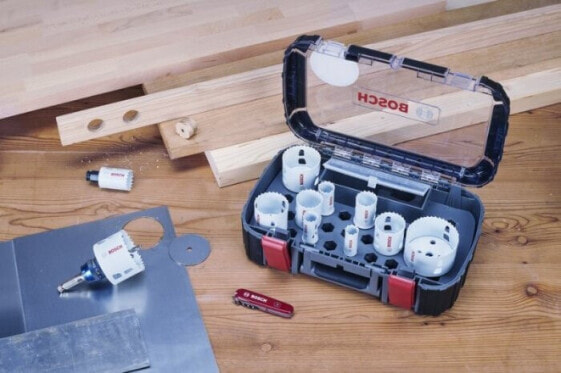 Bosch ZESTAW OTWORNIC PROGRESSOR 20-76MM 14 EL. + VICTORINOX