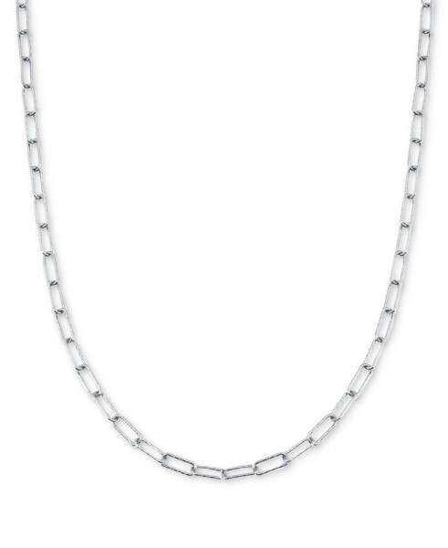 Paperclip Link 20" Chain Necklace, in 18k Gold-Plated Sterling Silver or Sterling Silver, Created for Macy's