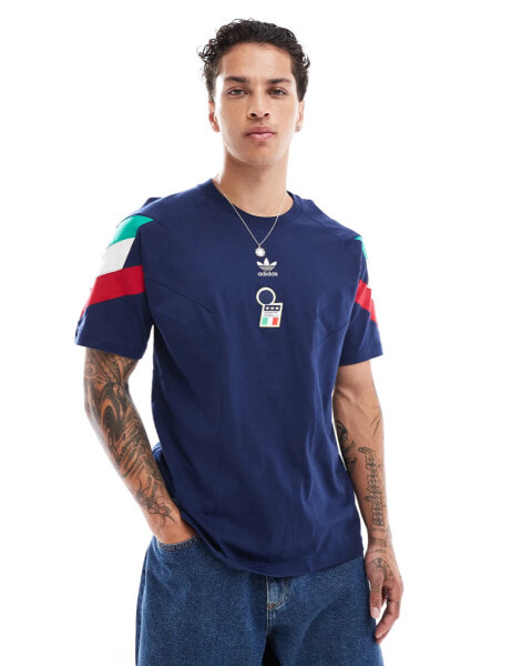 adidas Originals Italy T-shirt in blue