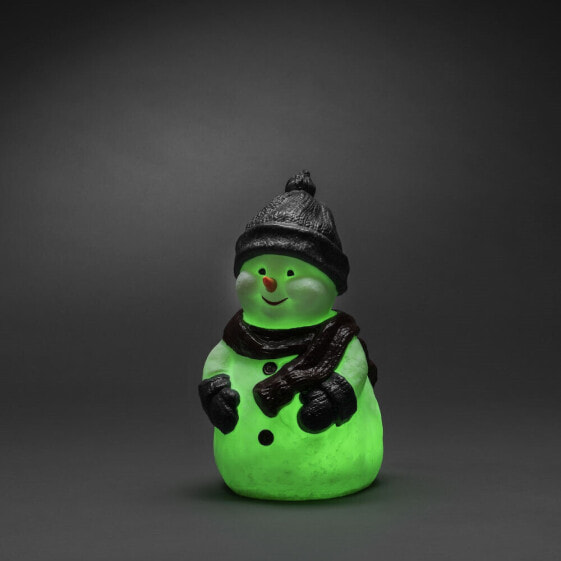 Konstsmide Snowman - Light decoration figure - Multicolour - Plastic - Universal - IP44 - Black