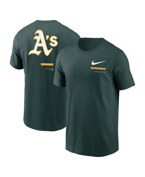 Футболка Nike мужская зеленая Oakland Athletics с плеча