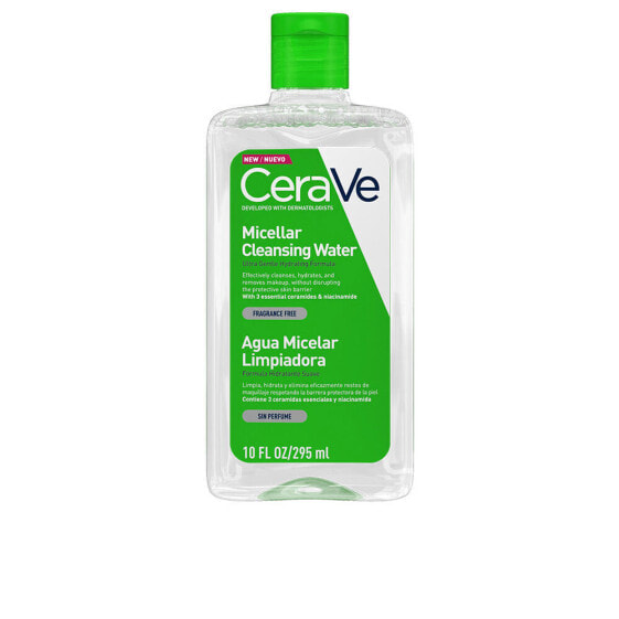 CeraVe Увлажняющая очищающая мицеллярная вода с церамидами для снятия макияжа для всех типов кожи, 295 мл
