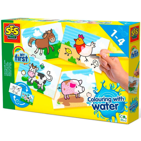 SES My First Coloring With Water Farm Animals
