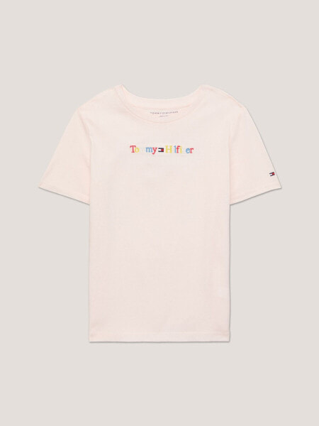 Kids' Embroidered Color Logo T-Shirt