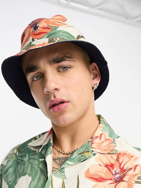 Polo Ralph Lauren x ASOS exclusive collab bucket hat in floral print with pony logo
